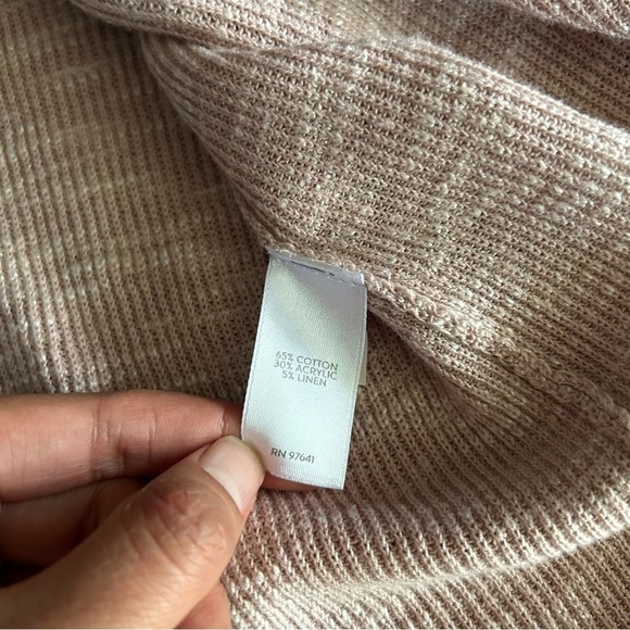 J.Jill Light Pink Open Front Knit Cardigan Large - Picture 3 of 9